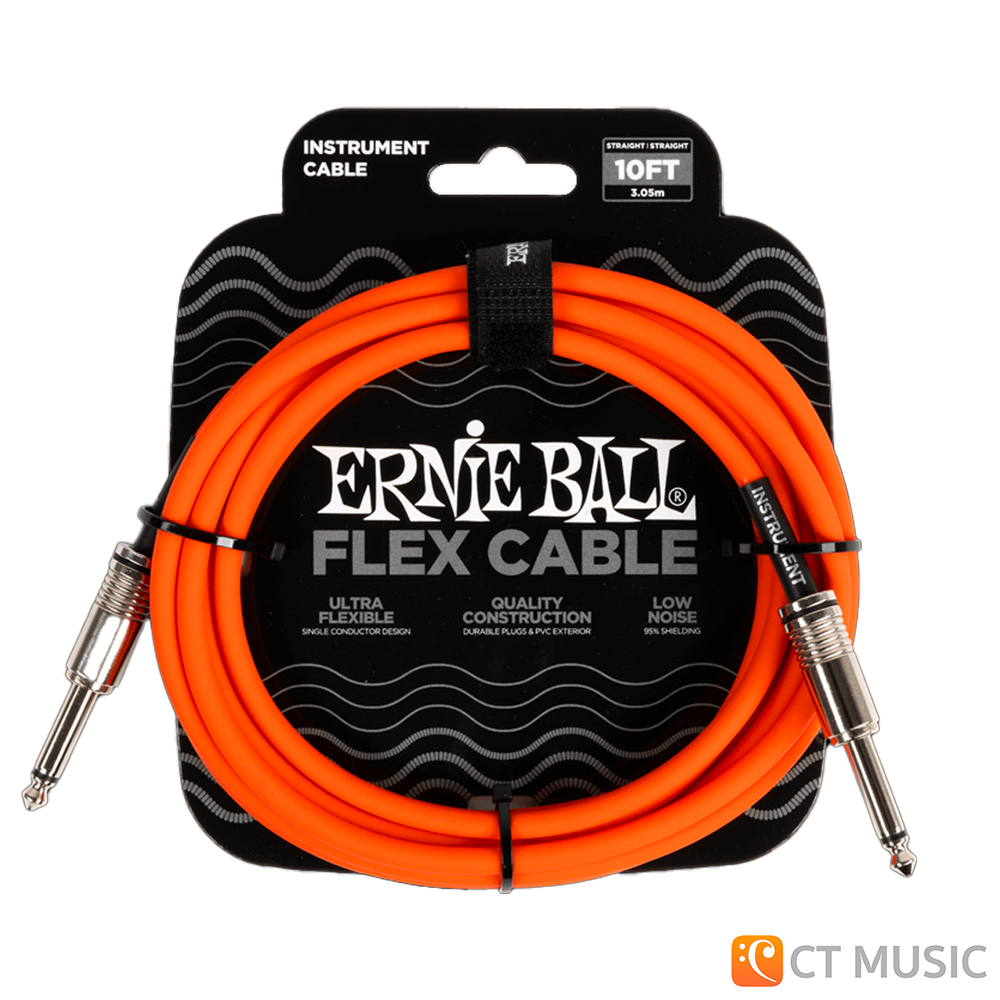 ernie-ball-flex-instrument-cable-10ft-straight-straight-สายเคเบิ้ล-สายแจ็ค