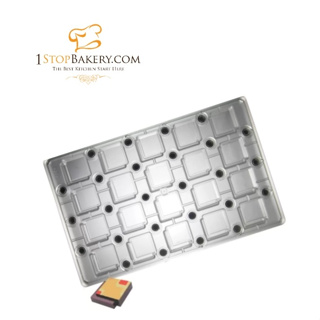 TTM POLY-MAGNET PT8004 Double Square Chocolate Molds (MC136) /พิมพ์ช็อกโกแล็ตแม็กเนต