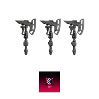 Grimdark scifi miniatures parts Axes02