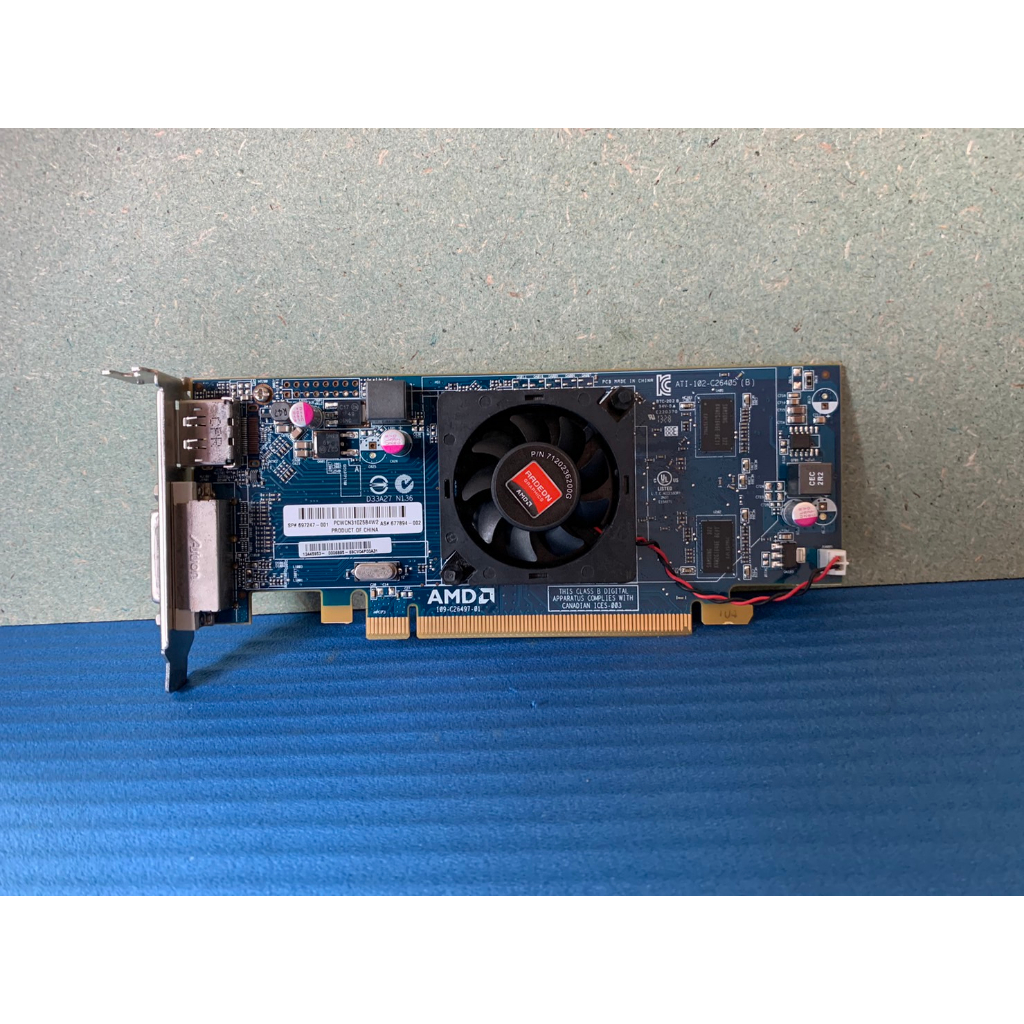 การ์ดจอ HP ATI AMD Radeon HD7400 1GB DDR3 64Bit (ขา LOW) สวยๆพร้อมใช้ ...