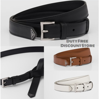 Prada เข็มขัดหนัง / Prada leather belt/Width 2.5cm/remark size contact customer service