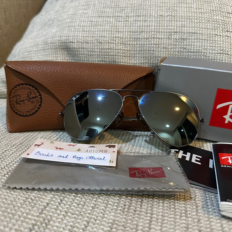 rayban-aviator-sunglasses-แว่นกันแดด-เลนส์กระจก