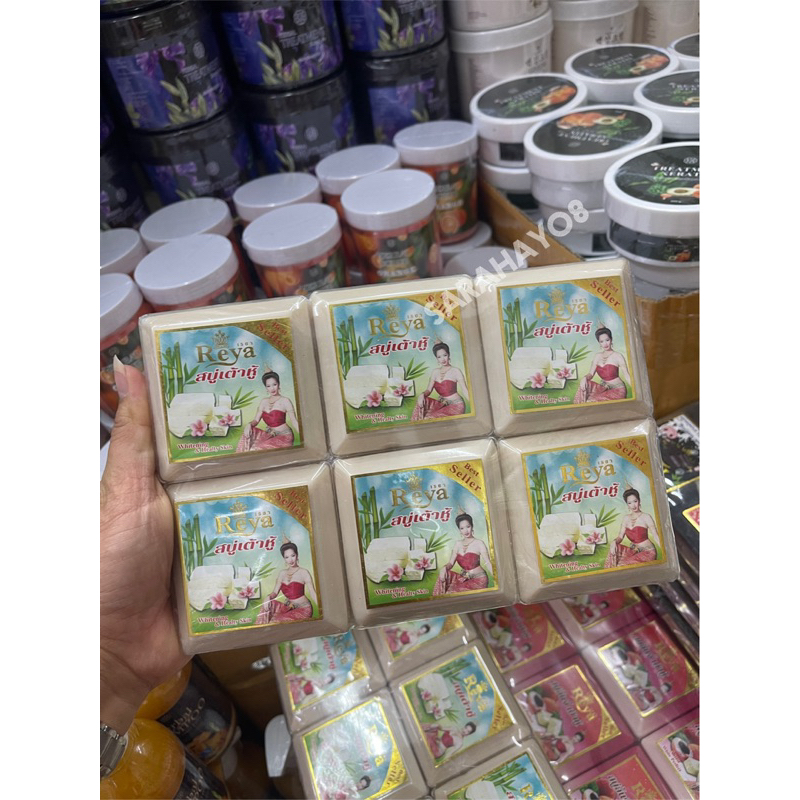 reya-tofu-whitening-soap-เรยา-สบู่เต้าหู้-153g-x6ก้อน