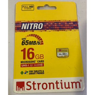 เมมโมรี่การ์ด strontium 16 GB class10