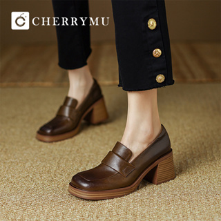 CHERRYMU รุ่น CM95  รองเท้าส้นสูง คัชชู รองเท้าแฟชั่น เกาหลี มินิมอล