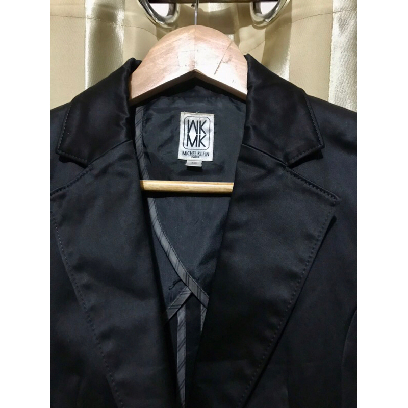 michel-klein-paris-black-blazer-suit-เบลเซอร์-สูทสีดำ-แบรนด์มิเชลไคลน์-สูททำงาน-สูทสมัครงาน-สูทสมัครแอร์