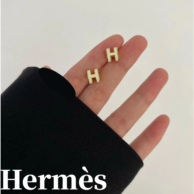 แอร์เมส-ต่างหู-hermes-mini-pop-h-ผู้หญิง-สไตล์มินิ-คลาสสิก-สไตล์ขายดี