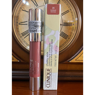 CLINIQUE Chubby stick moisturizing lip colour balm(3กรัม) (สีเบอร์26 boldest bronze สีใหม่)จากราคา1,000