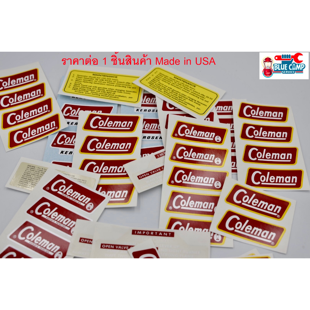 coleman-lantern-amp-stove-scotchcal-stickers-decals-นำเข้าจาก-usa