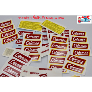 Coleman Lantern & Stove Scotchcal Stickers Decals นำเข้าจาก USA