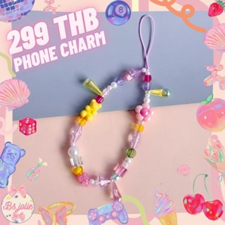 phone charm ลูกปัด ห้อยโทรศัพท์จี้หยดน้ำลูกปัดคริสตัล