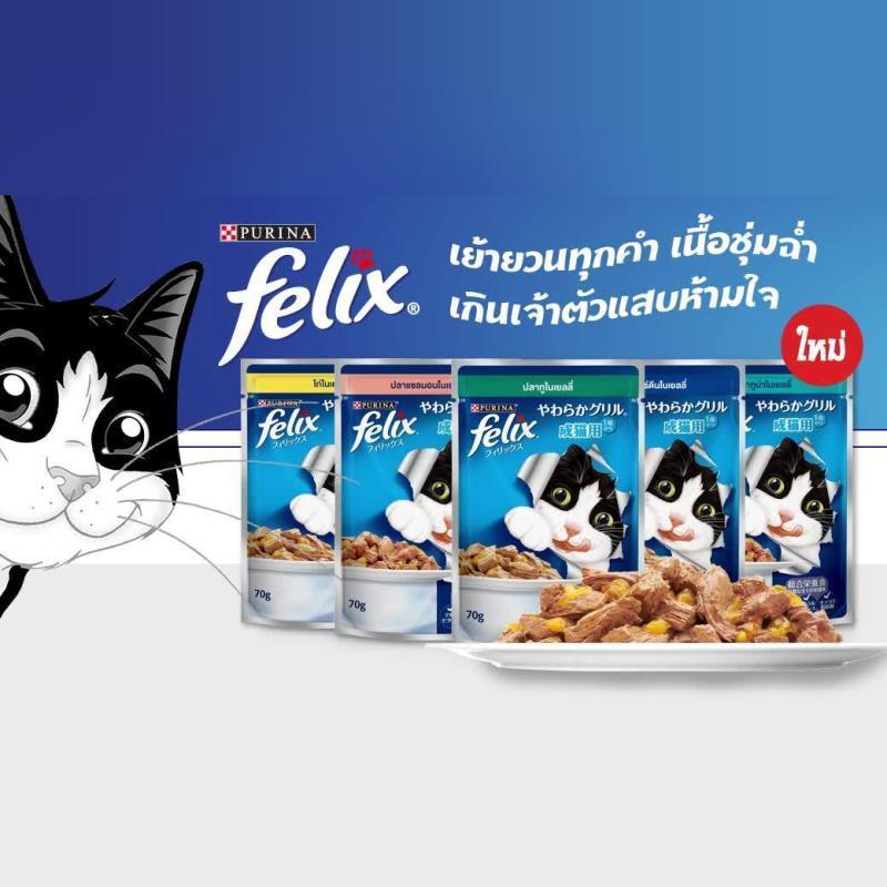 felix-เฟลิกซ์-อาหารเปียกแมว-เกรดพรีเมี่ยม-70-85-กรัม-โหล12-ซอง