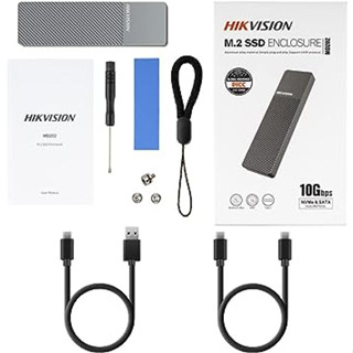 MD202 HIKSEMI M.2 NVMe and SATA SSD Enclosure Aluminum, RTL9210B Chips ...