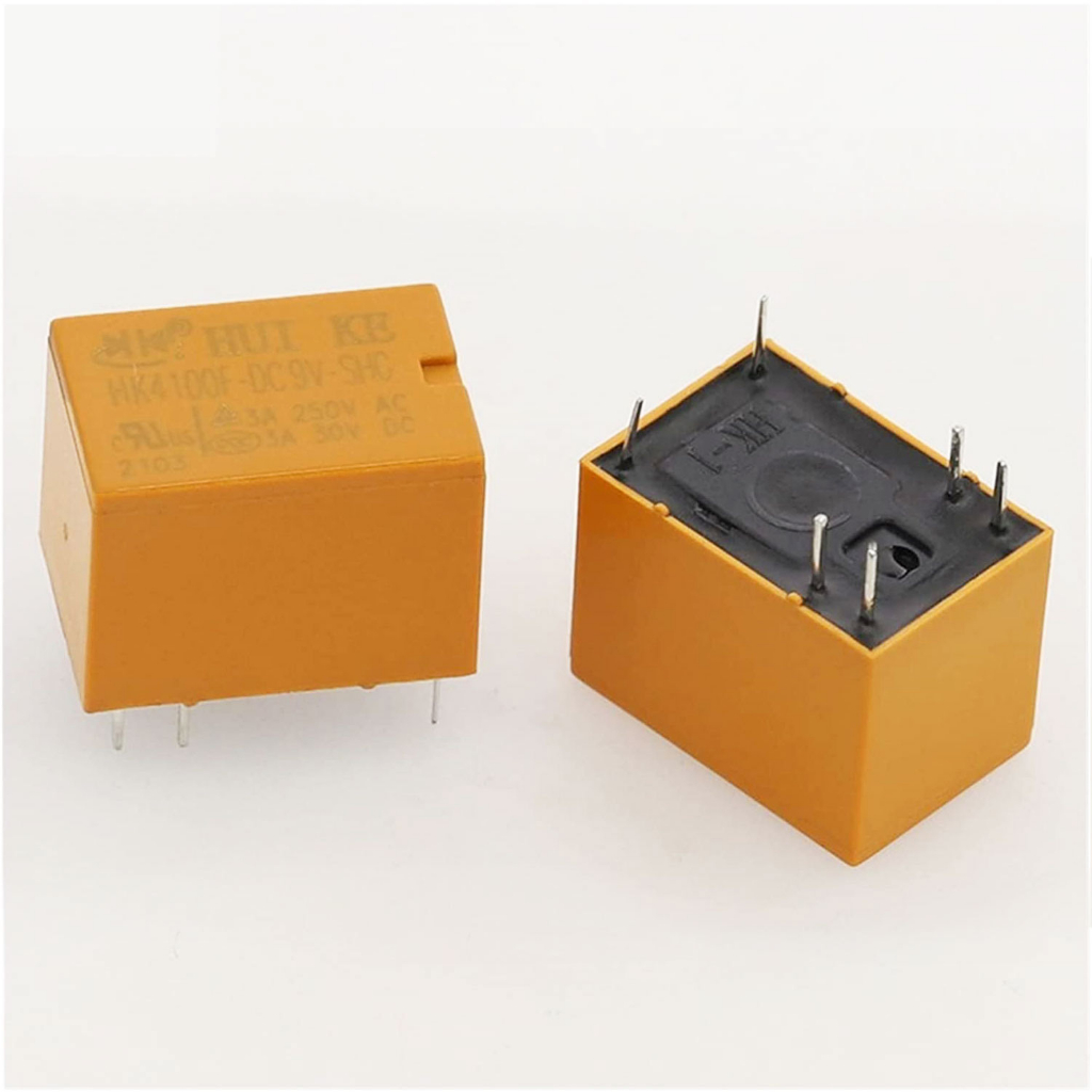 thumbnail image 2 of 10x Mini Power Relays HK4100F-DC – 3V 5V 9V 12V 24V – 3A 6-Pin 4100 Series 2 of 6