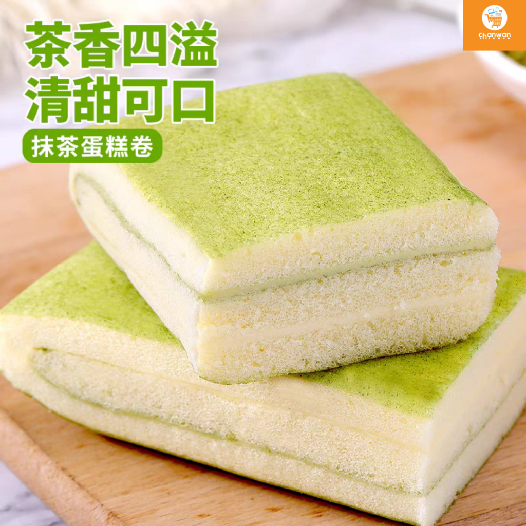 เค้กชาเขียวมัจฉะ-พ็อคเก็ตโรล-matcha-pocket-roll-cake-หอม-ชาเขียวมัจฉะ