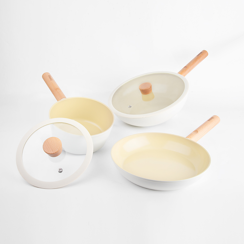 Simplus กะทะ หม้อ กระทะ 18/24CM กระทะ/28CM wok/24CM หม้อซุป/18CM หม้อนม ...