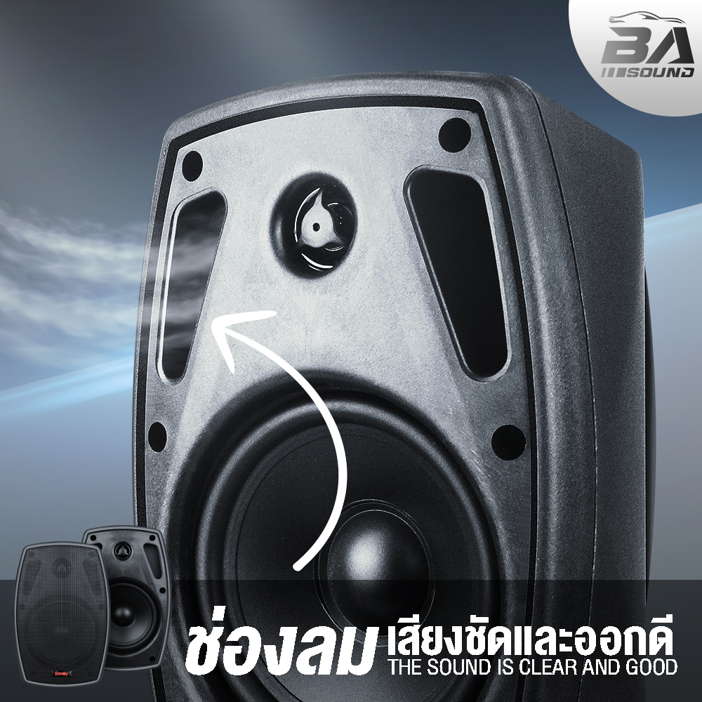 ba-sound-ตู้ลำโพงติดผนัง-5-นิ้ว-พร้อมขาแขวน-soway-sp-0505-8ohm-ตู้ลำโพงสำเร็จรูป-5-นิ้ว-ตู้ลำโพง-5นิ้ว-ตู้ลำโพงแขวนผนัง