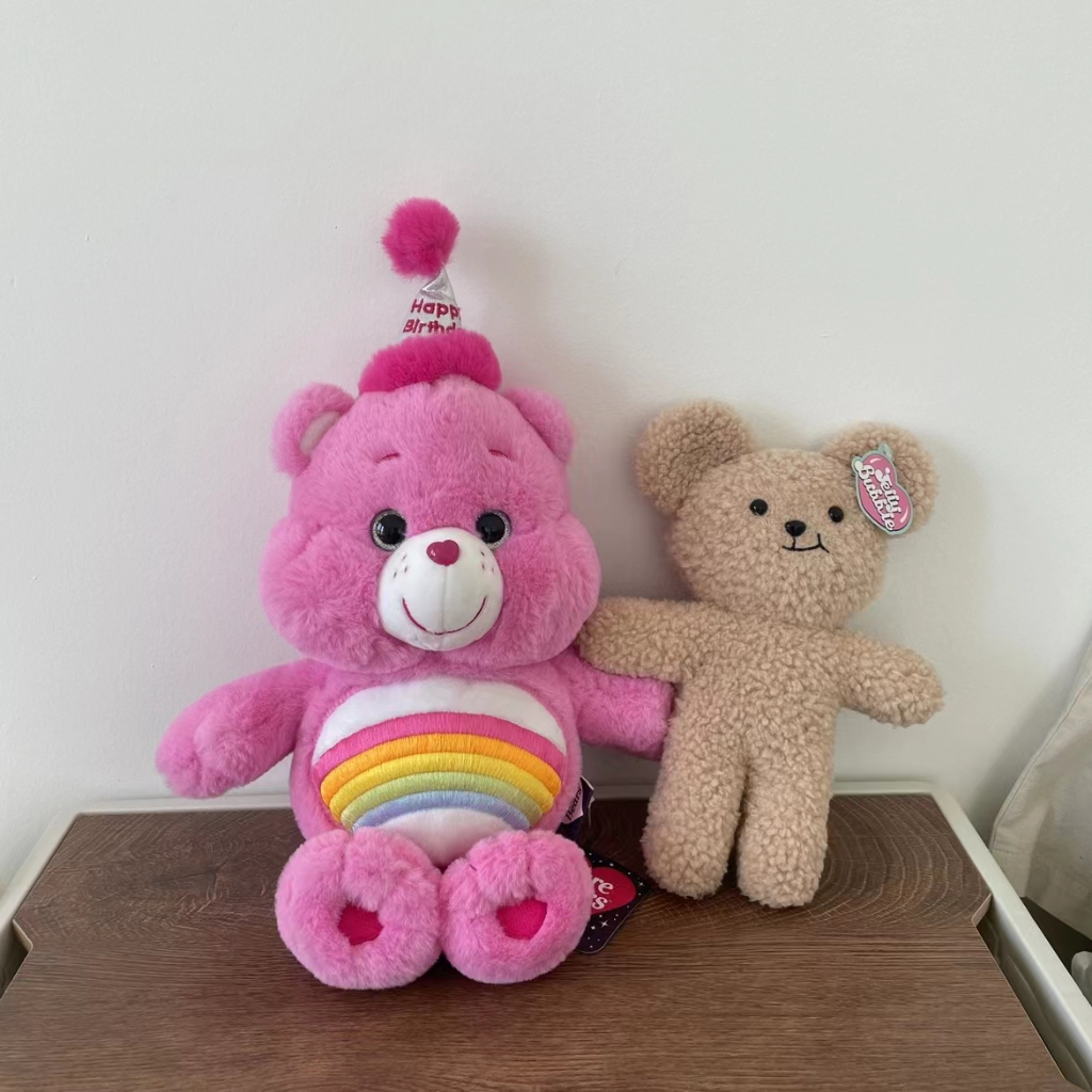 จัดส่งทันที-แคร์แบร์-care-bears-ตุ๊กตา-แคร์แบร์-ตุ๊กตาหมี-care-bear-ขนาด-27cm-grumpy-cheer-cheer-bear