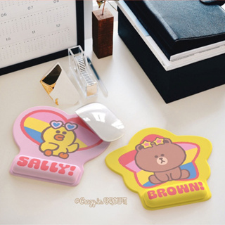 Cushion Mouse Pad Brown Sally Cony แผ่นรองเม้าส์ มีซัพพอร์ตข้อมือ