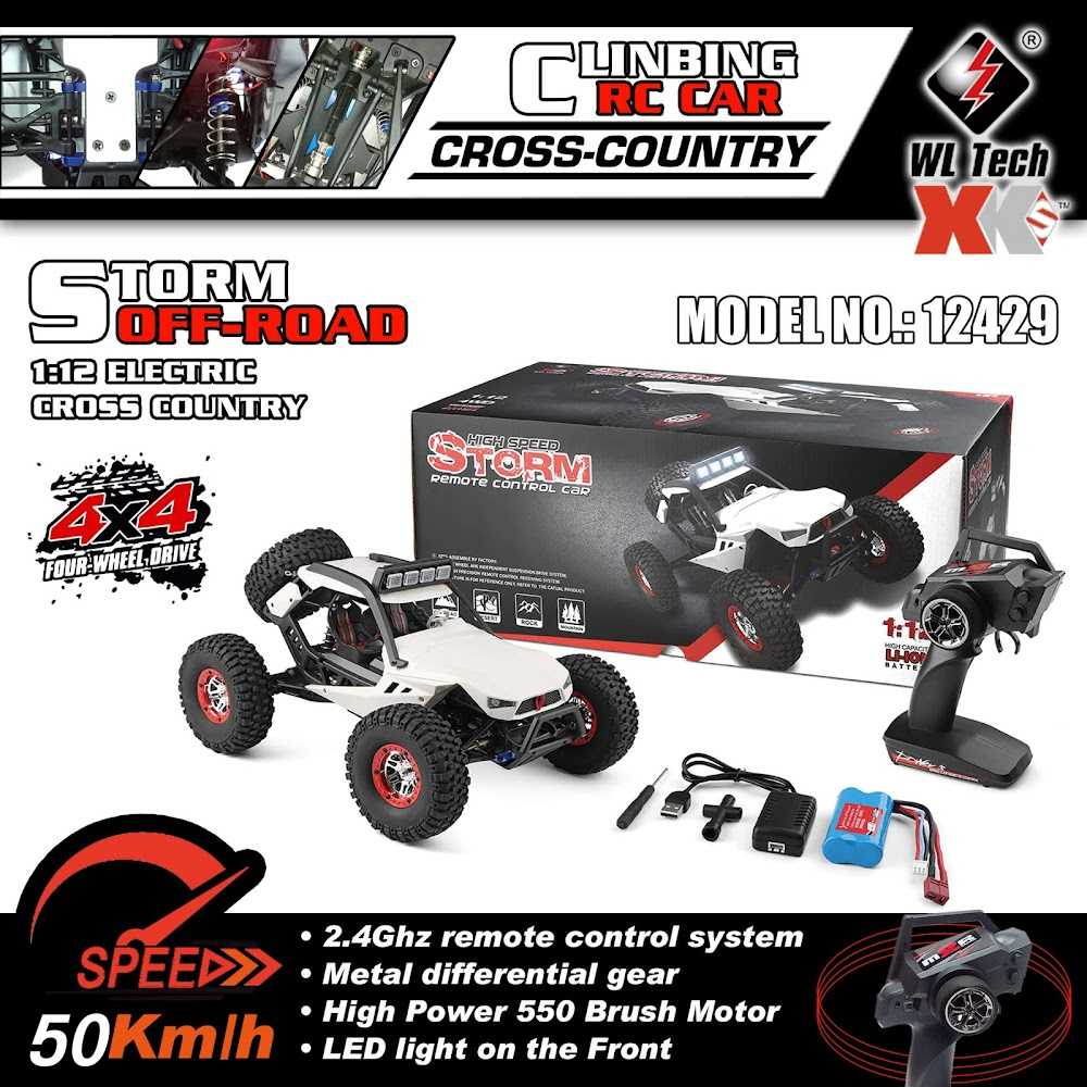 Wltoys 12427 Buggy A Control Remoto De 50km/h Escala 1:12 | Cuotas Sin