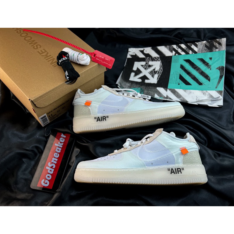 air force 1 low off white white