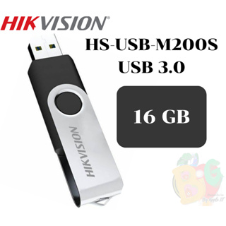 16GB FLASH DRIVE (แฟลชไดร์ฟ) HIKVISION (HS-USB-M200S) USB 3.0 R60MB/S W15MB/S (5Y) ของแท้
