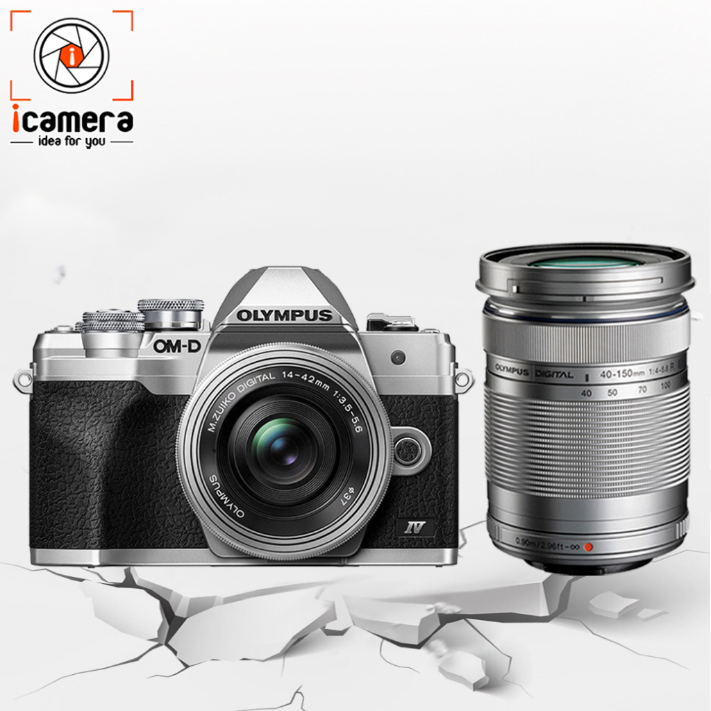 ภาพสินค้าOlympus Camera OM-D E-M10 Mark 4 Double Kit (14-42 & 40-150mm.) - รับประกันร้าน icamera 1ปี จากร้าน icamera_gadgets บน Shopee ภาพที่ 2