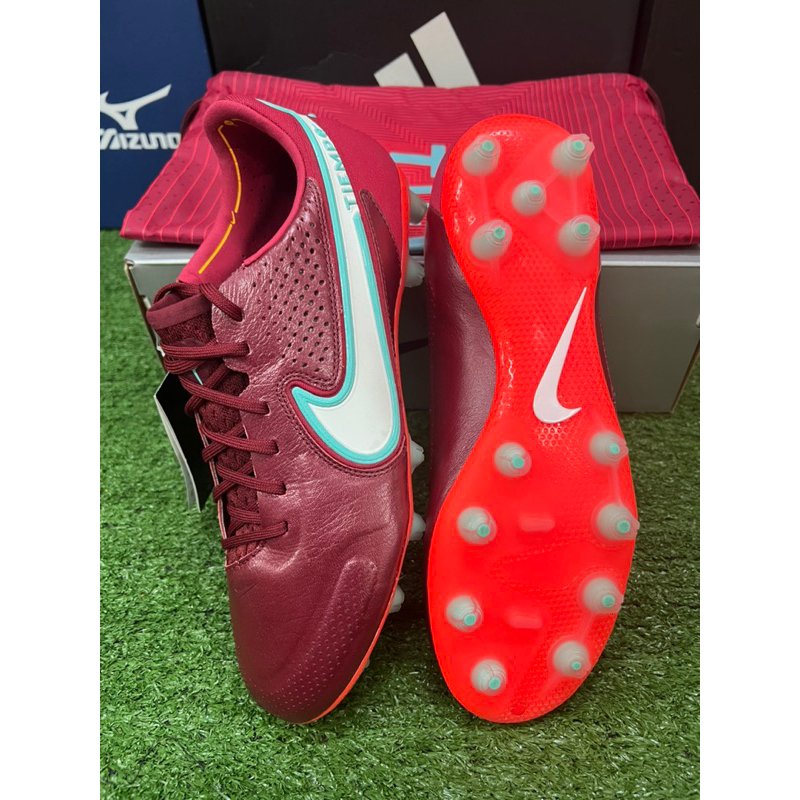 สตั๊ด-รองเท้าฟุตบอล-nike-tiempo-legend9-elite-hg-ตัวท๊อป-หนังจิงโจ้-ไซส์-41