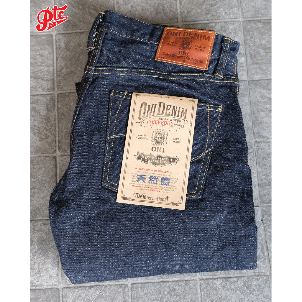 ONI-525-NI CLASSIC STRAIGHT 16.5 OZ NATURAL INDIGO ROPE DYEING DENIM ...