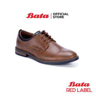 Bata บาจา รองเท้าคัทชูแบบผูกเชือก ใส่ทำงานสวมใส่ง่าย ดีไซน์หรู  สำหรับผู้ชาย รุ่น Maddox สีน้ำตาล 8214172