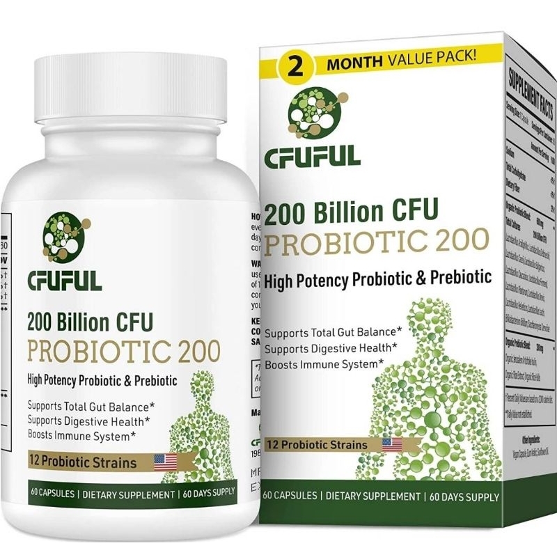 ภาพหน้าปกสินค้า️พร้อมส่ง ️Probiotics 200 Billion CFU 12 Strains, 60 Capsules จากร้าน health_aholic บน Shopee