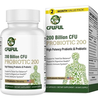 ภาพหน้าปกสินค้า✨️พร้อมส่ง✨️Probiotics 200 Billion CFU 12 Strains, 60 Capsules ที่เกี่ยวข้อง