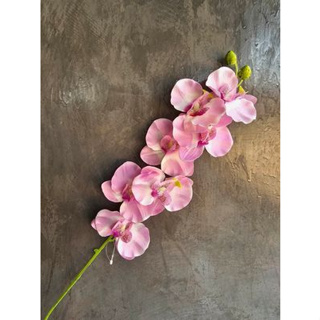 ดอกไม้ประดิษฐ์สำหรับตกแต่งบ้านสีชมพู ช่อดอกกล้วยไม้สีสันสดใสสำหรับตกปต่งใส่แจกันหรือตกแต่งบ้าน ขนาด ความยาวช่อ 70 cm.