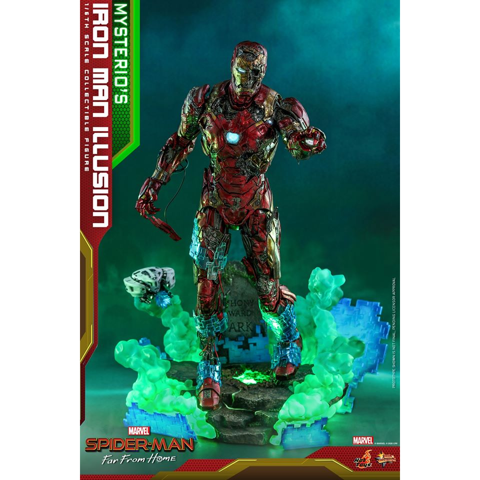 hot-toys-mms580-spider-man-far-from-home-mysterio-s-iron-man-illusion-มือสอง