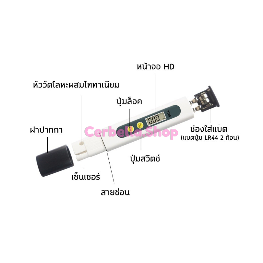 tds-m2-meter-tester-เครื่องวัดคุณภาพน้ำ-0-9999-ppm-ปากกาวัดค่าคุณภาพน้ำ-อุปกรณ์ทดสอบคุณภาพน้ำ-ppm-0-9999