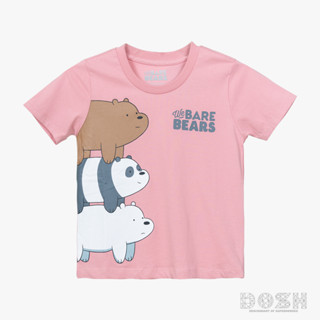 DOSH KIDS UNISEX T-SHIRTS WE BARE BEARS เสื้อยืดเด็ก คอกลม แขนสั้น FBTK210904-PI1