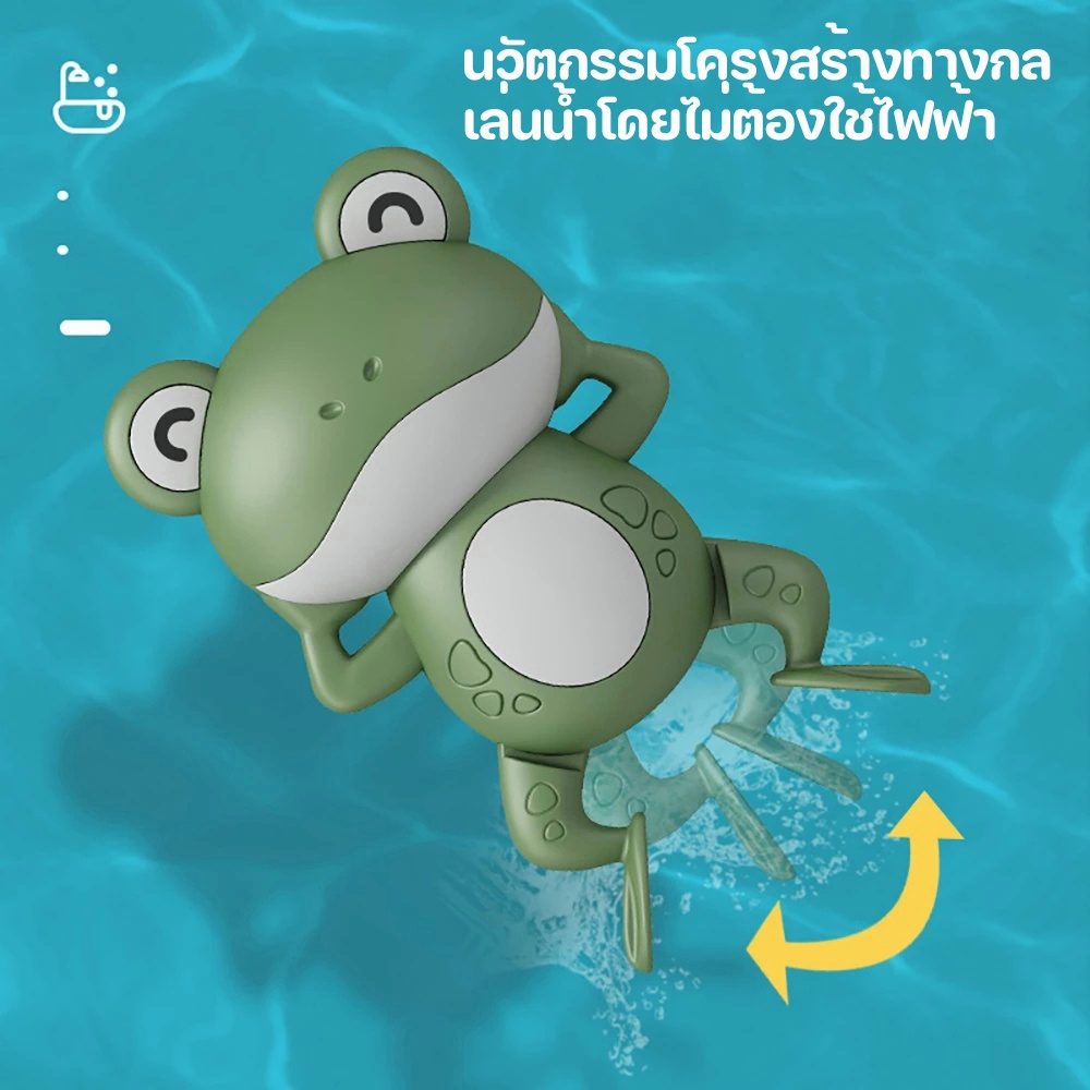 cod-ของเล่นเด็ก-เล่นได้ทั้งในน้ำและวิ่งบนบก-ของเล่นในอ่างน้ำ-กบว่ายน้ำ-สำหรับอาบน้ำ-ของเล่นในห้องน้ำ