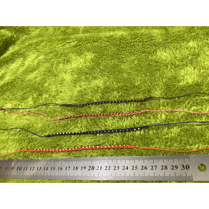 ใส่ข้อมือหรือข้อเท้าได้งานสวยปราณีต-สร้อยถักงานแฮนด์เมค-9-เส้น-9-สี-ใส่ข้อมือหรือข้อเท้าได้งานสวย