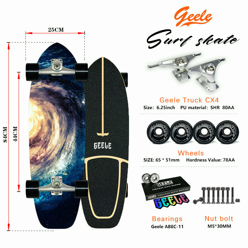 geele-land-surfboard-cx4-กระดานฝึกสกีสําหรับผู้ใหญ่มือใหม่-skip-pedal-simulation-กระดานฝึกโต้คลื่น-สเก็ตบอร์ด