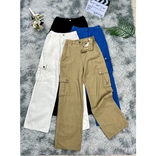 กางเกงยีนส์แฟชั่นนำเข้าสไตล์เกาหลี กางเกงยีนส์เอวสูง กางเกงยีนส์ขายาววินเทจขากระบอกเอวยางยืดฟรีไซส์ ยืดเยอะ