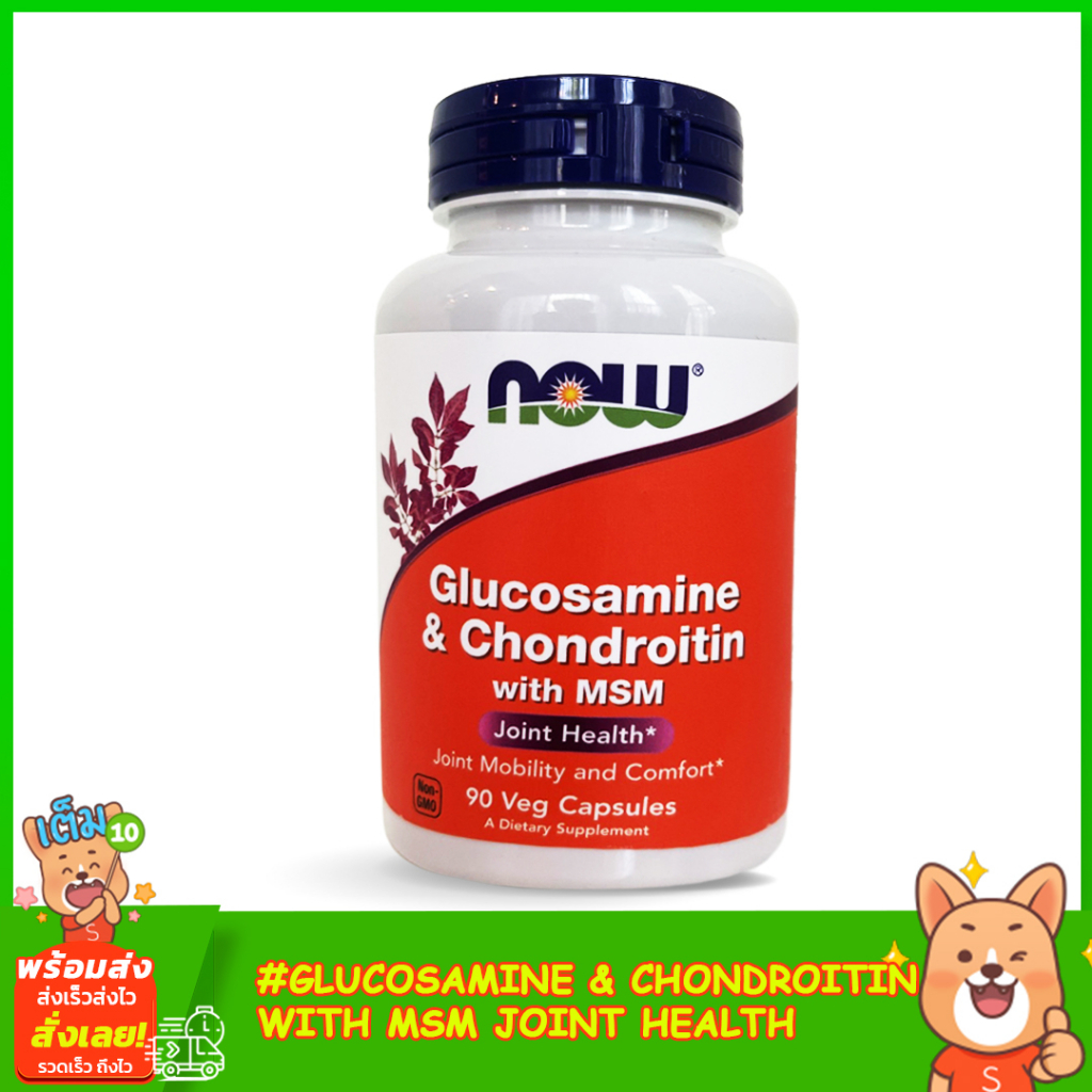 Now Foods Glucosamine & Chondroitin with MSM 90 Capsules Shopee Thailand