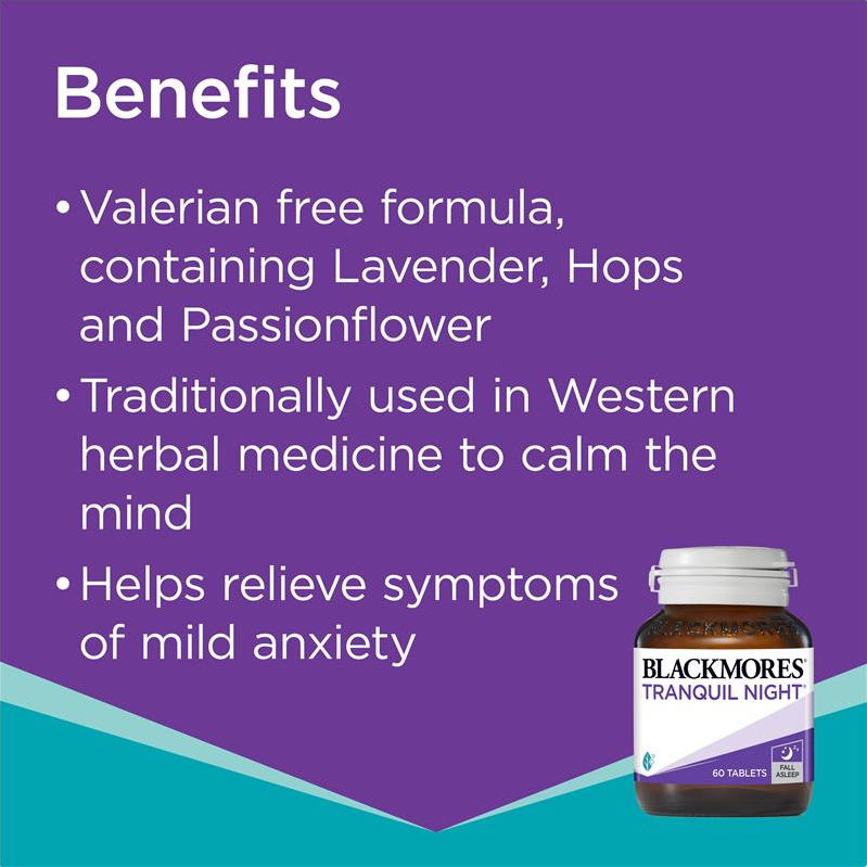 blackmores-tranquil-night-sleep-support-vitamin-60-tablets-ช่วยผ่อนคลาย-บรรเทาความตึงเครียด-นอนไม่หลับ