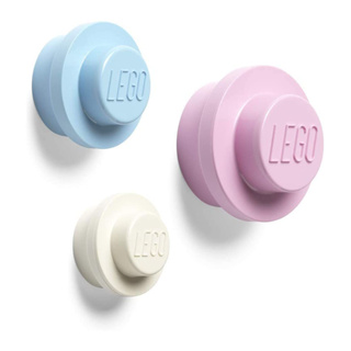LEGO ที่แขวนของติดผนัง ตัวต่อเลโก้ อุปกรณ์ตกแต่งบ้านอเนกประสงค์ Wall Hanger Set (Pink,Blue,White) ชมพู ฟ้า ขาว ของแท้