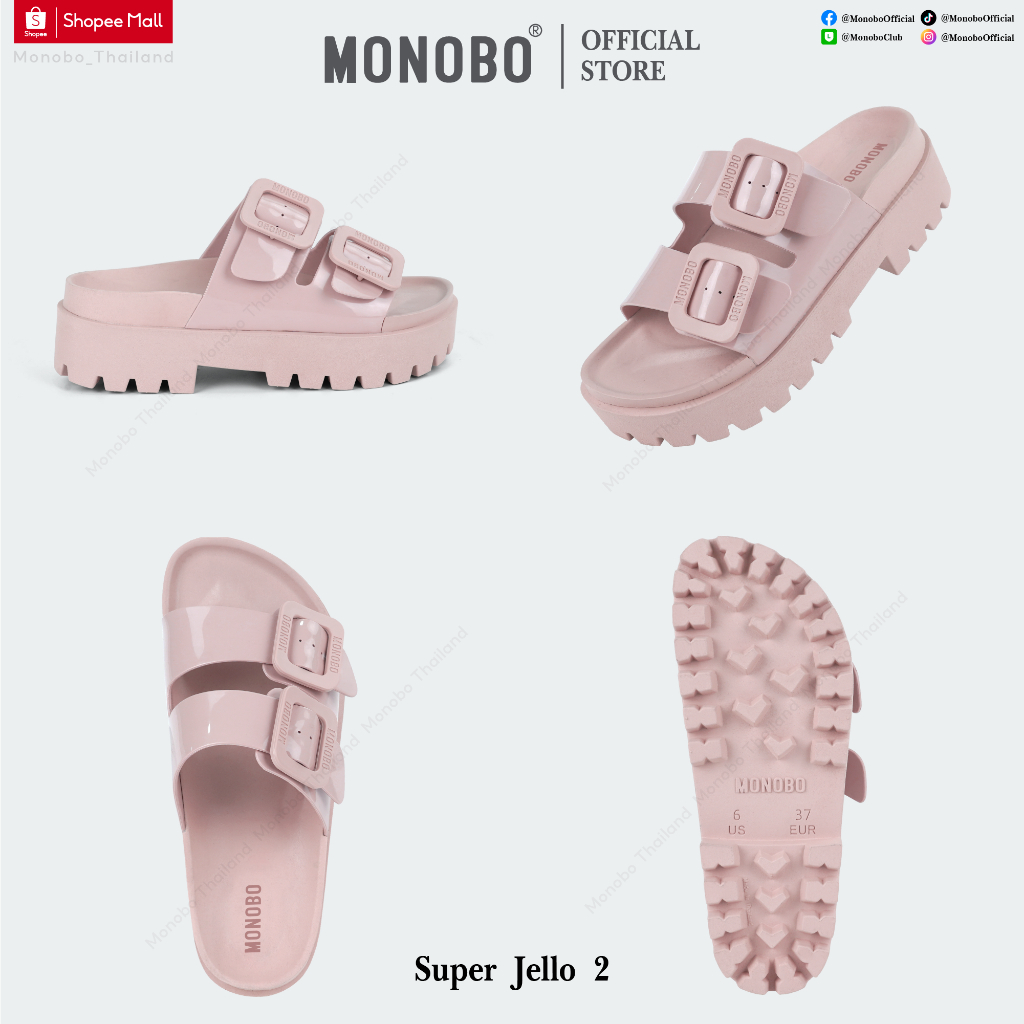 ภาพสินค้าMonobo รองเท้าแตะแบบสวมส้นหนา รุ่น Super Jello2 จากร้าน monobo_thailand บน Shopee ภาพที่ 5