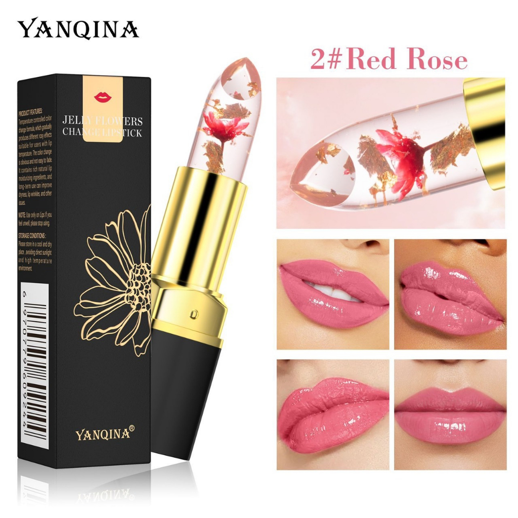 สินค้าพร้อมส่ง-rose-lipstick-ลิปสติกเปลี่ยนสี-สีสวย-ติดทนนาน