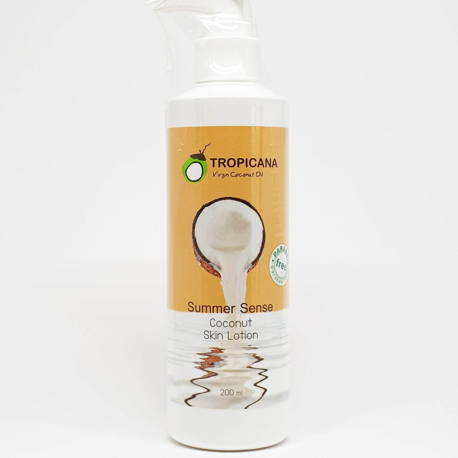 Tropicana Sense coconut skin lotion 200 ml. Shopee Thailand