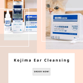 Kojima Ear Cleansing น้ำยาเช็ดหู และก้านสำลี