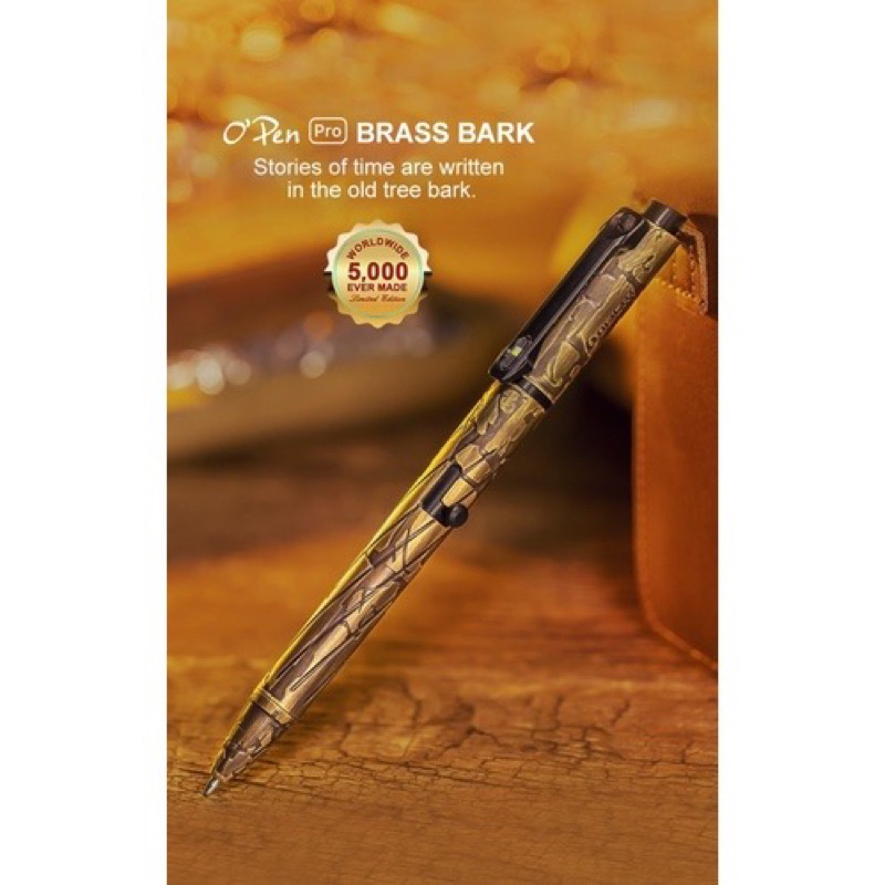 OLIGHT O'pen Pro Brass Bark ボールペン ★限定品★ ไฟฉายปากกา Olight Open Pro Brass Bark Penlight 3 in 1 | Shopee