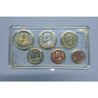 เหรียญหมุนเวียน ร10 ครบชุด ปี 2561 (6เหรียญ) พร้อมตลับอครีลิค ทรงสี่เหลี่ยม