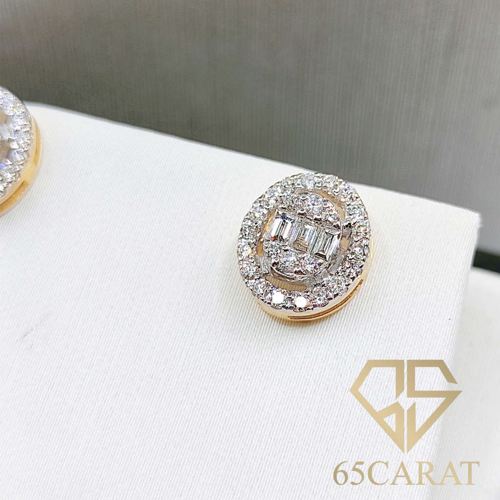 65carat-ต่างหูเพชรแท้-เบลเยี่มคัท-เพชรรวม-46ตัง-เพชรเล่นไฟทุกเม็ด-สินค้ามีใบรับประกัน-ไม่แท้ยินดีคืนเงิน